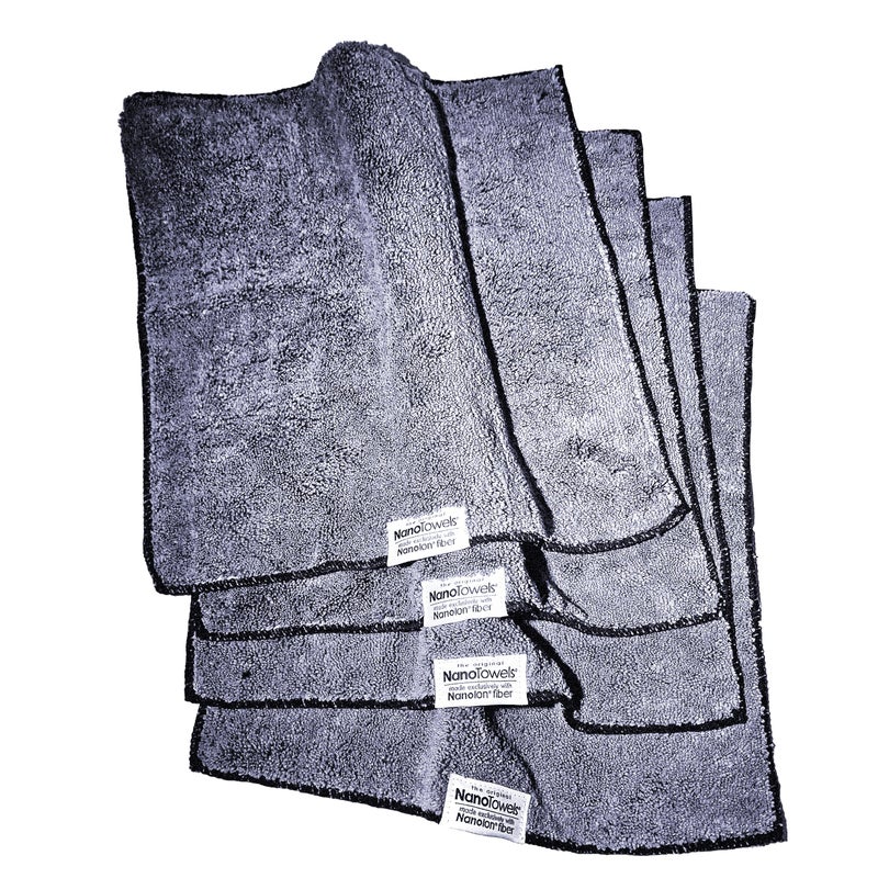 Life Miracle Nano Towels - The Amazing Eco Cloth That Cleans Virtually Any Surface with Only Water. No More Paper Towels Or Toxic Chemicals. 4-Pack (14x14, Grey) - Image 4